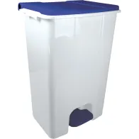 80L white-blue pedal containers set of three