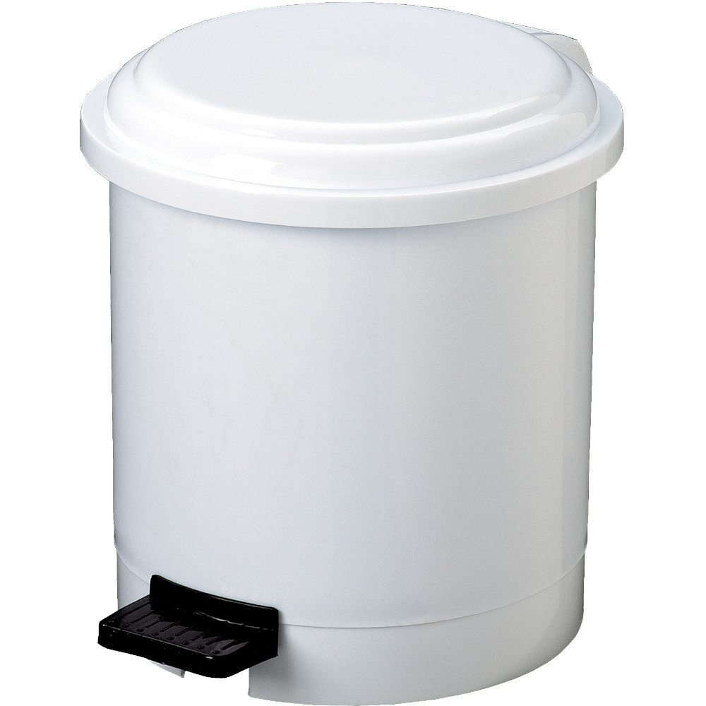 Round white pedal bins 3L set of 12 Round white pedal bins 3L set of 12