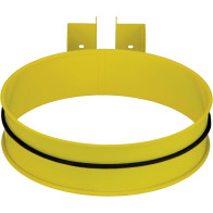 Wall-mounted trash bag holder 100L yellow practical and robust