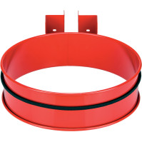 Red wall mount for 100 liter trash bags