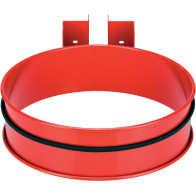 Red wall mount for 100 liter trash bags