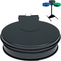 Wall mount for gray trash bags with lid 100L