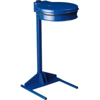 Gray wall mount for 100L trash bags with lid