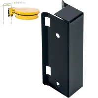 100L yellow wall rack with lid for trash bags