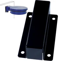 Gray wall mount for trash bag holder