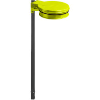 Yellow wall mount for sealable trash bags