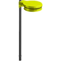 Yellow wall mount for sealable trash bags