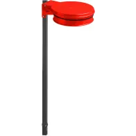 Practical and easy to seal red trash bag holder