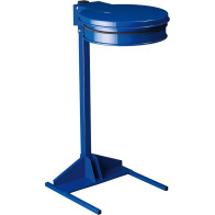 Blauer Müllsackhalter für Outdoor-Events