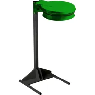 Practical green trash bag holder for outdoor events