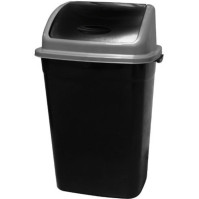Robustes 50-Liter-Recyclingbehälter-Set mit 5 Kippklappen
