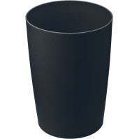 Elegant and practical 8L black flame-retardant plastic bin