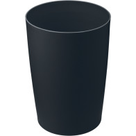Elegant and practical 8L black flame-retardant plastic bin