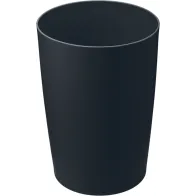 Elegant and practical 8L black flame-retardant plastic bin