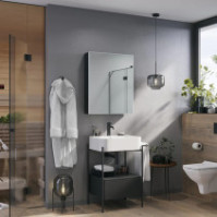 Customizable elegant bathroom mirror cabinet
