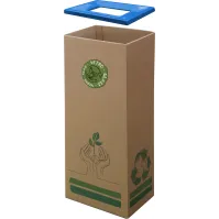 Eco-friendly cardboard trash bin effective waste sorting
