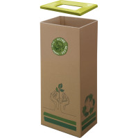 Yellow metal frame 60L elegant cardboard bin