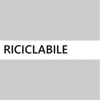 Recycelbarer Klebstoff schwarzer italienischer Buchstabe