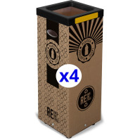 100L Recyclable Bin in Durable Cardboard