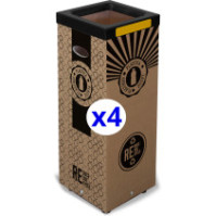 Recycling-Mülleimer 100L aus haltbarem Karton