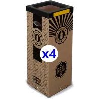 100L Recyclable Bin in Durable Cardboard