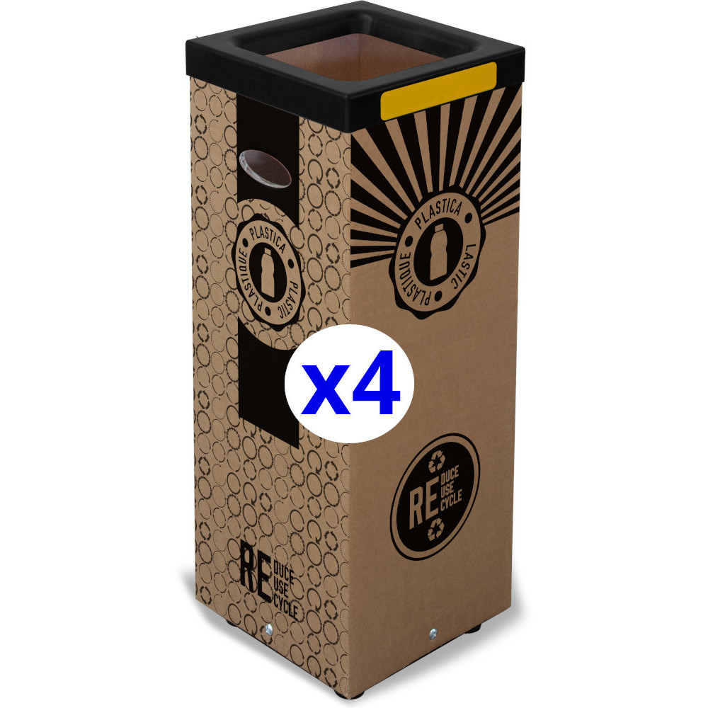 100L Recyclable Bin in Durable Cardboard