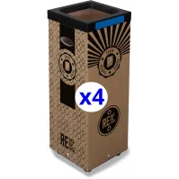 Öko-Mülleimer aus Karton 60L nachhaltiges Recycling