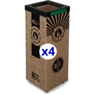 60L Ecological and Practical Cardboard Glass Bin