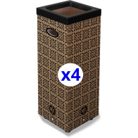 Ökologischer und designorientierter 60L-Papierkorb aus Karton