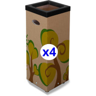 Eco-friendly 60L trash bag refill educational forest
