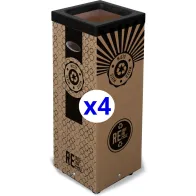 Eco-friendly cardboard trash can refills 100L practical