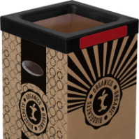 Cardboard trash can