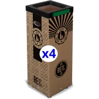 Recycled refills for efficient waste sorting