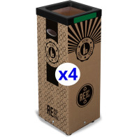 Recycled refills for efficient waste sorting