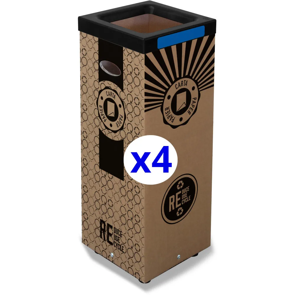 Eco-friendly durable 60L cardboard trash bin refill