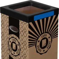 Cardboard trash can