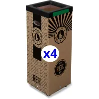 Eco-friendly 60L cardboard glass bin refills