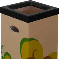 Cardboard trash can
