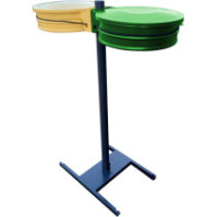 Practical and durable dual-stream recycling support