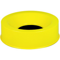 Round yellow lid for selective sorting garbage can