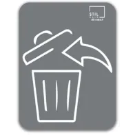 Grey magnetic pictogram universal waste