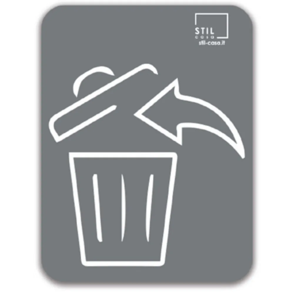 Grey magnetic pictogram universal waste