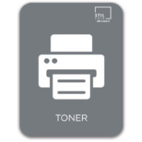Graues Magnetsymbol für Toner