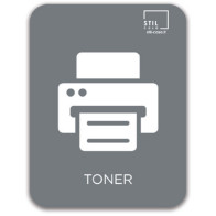 Graues Magnetsymbol für Toner