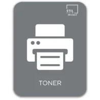 Gray magnetic symbol for toner