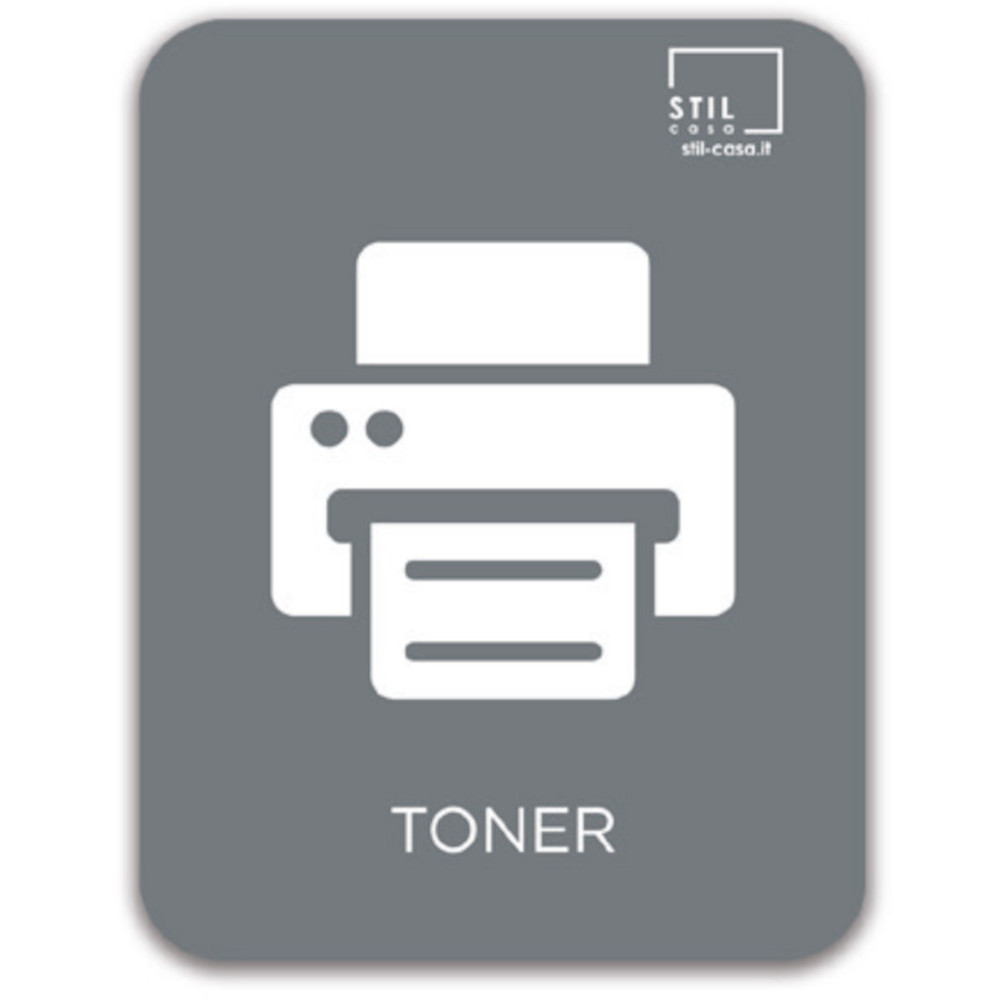 Graues Magnetsymbol für Toner