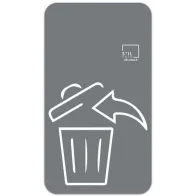 Grau magnetisiertes Symbol