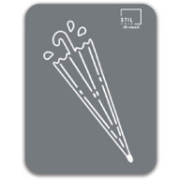 Graues Symbol Magnetischer Regenschirmständer