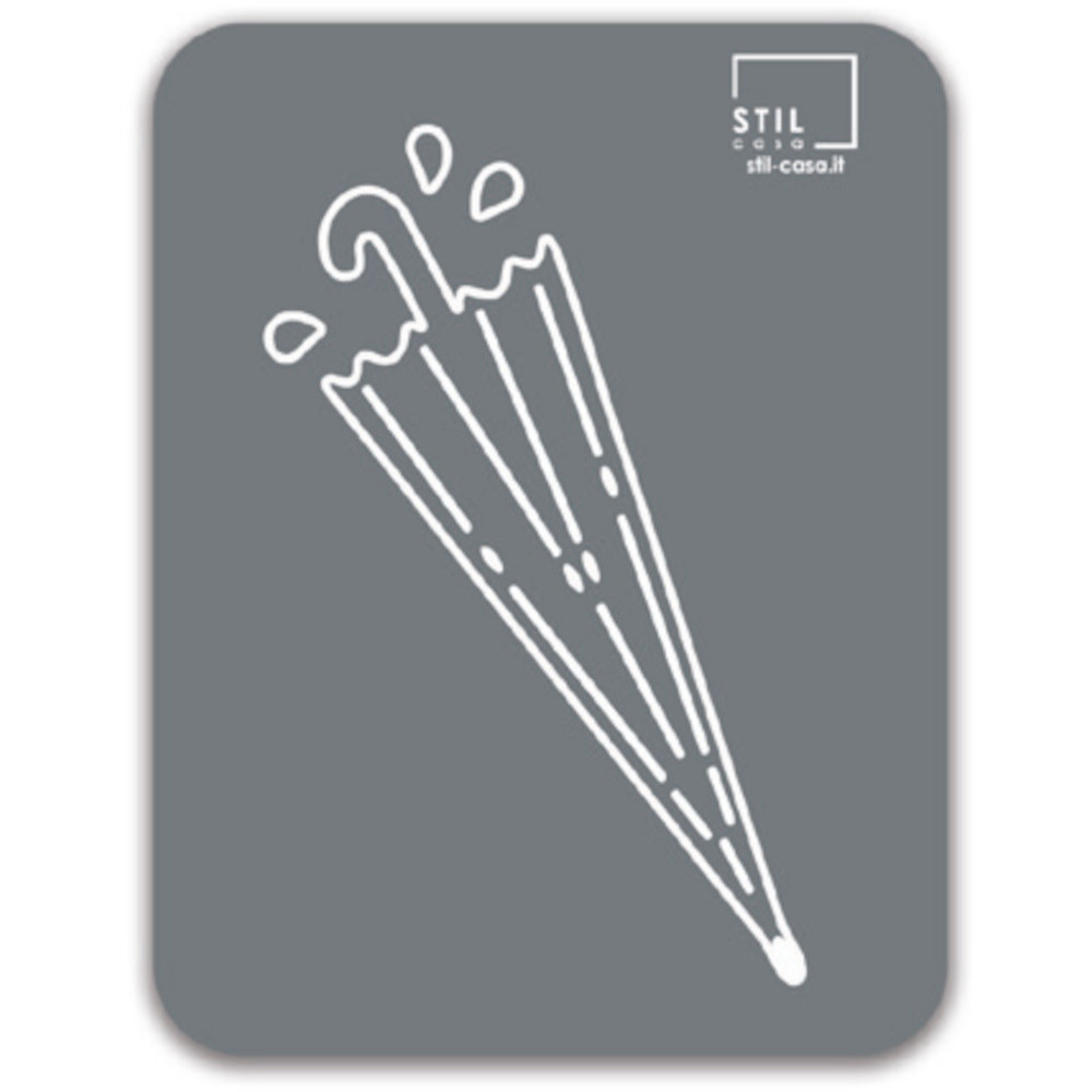 Graues Symbol Magnetischer Regenschirmständer
