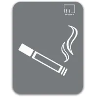 Modern magnetized ashtray gray symbol